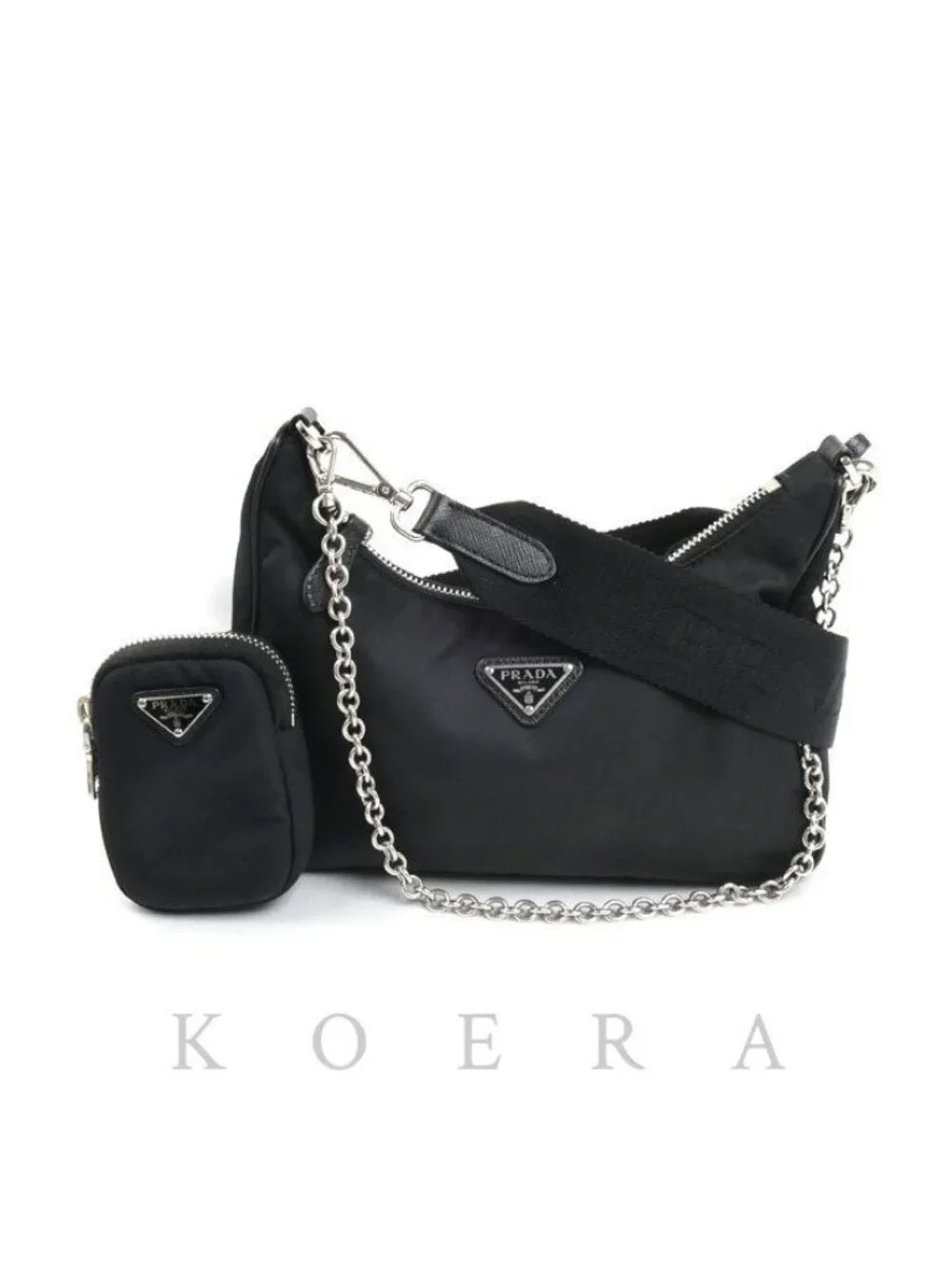 Prada Re Edition 2005 Re-Nylon Shoulder Bag Black